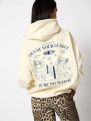 Skinnydip White Out Of Your League Pickleball Hoodie - Image 4 of 4