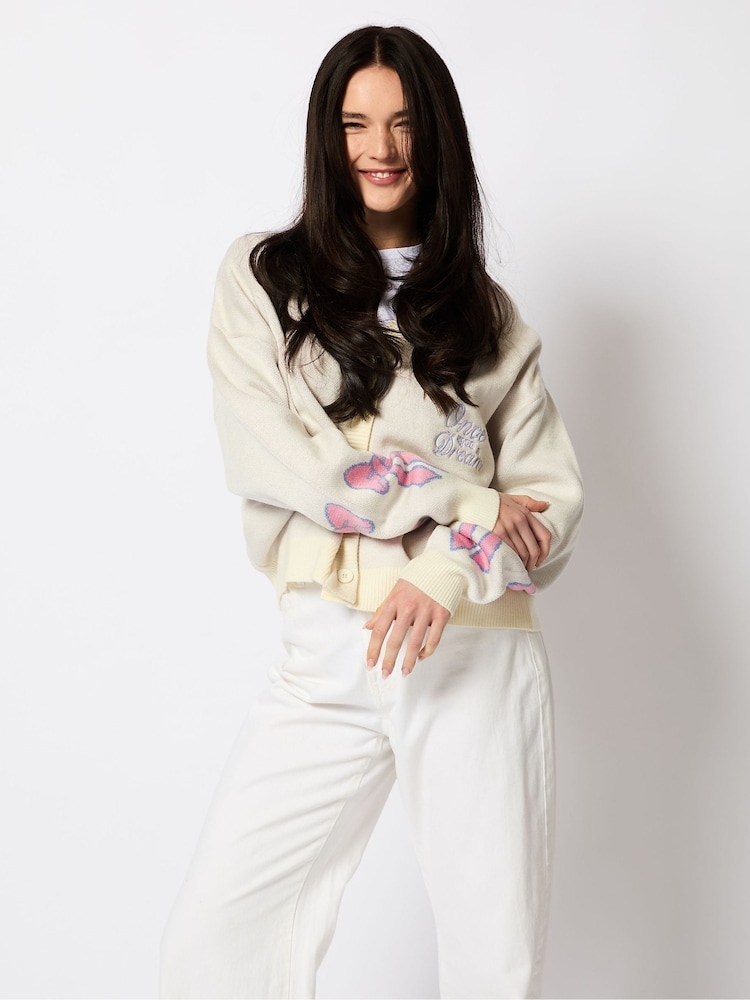 Skinnydip Cream Disney Once Upon A Time Knitted Cardigan - Image 3 of 4