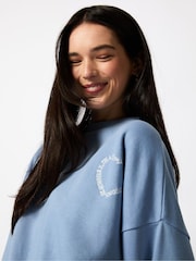 Skinnydip Blue Take Your Opinions Elsewhere Sweatshirt - Image 3 of 4