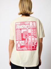 Aardman x Skinnydip White Feathers T-Shirt - Image 1 of 4