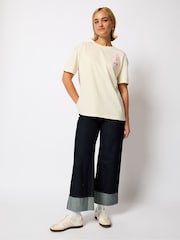 Aardman x Skinnydip White Feathers T-Shirt - Image 3 of 4