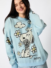 Peanuts x Skinnydip Purple Knitted Jumper - Image 4 of 5