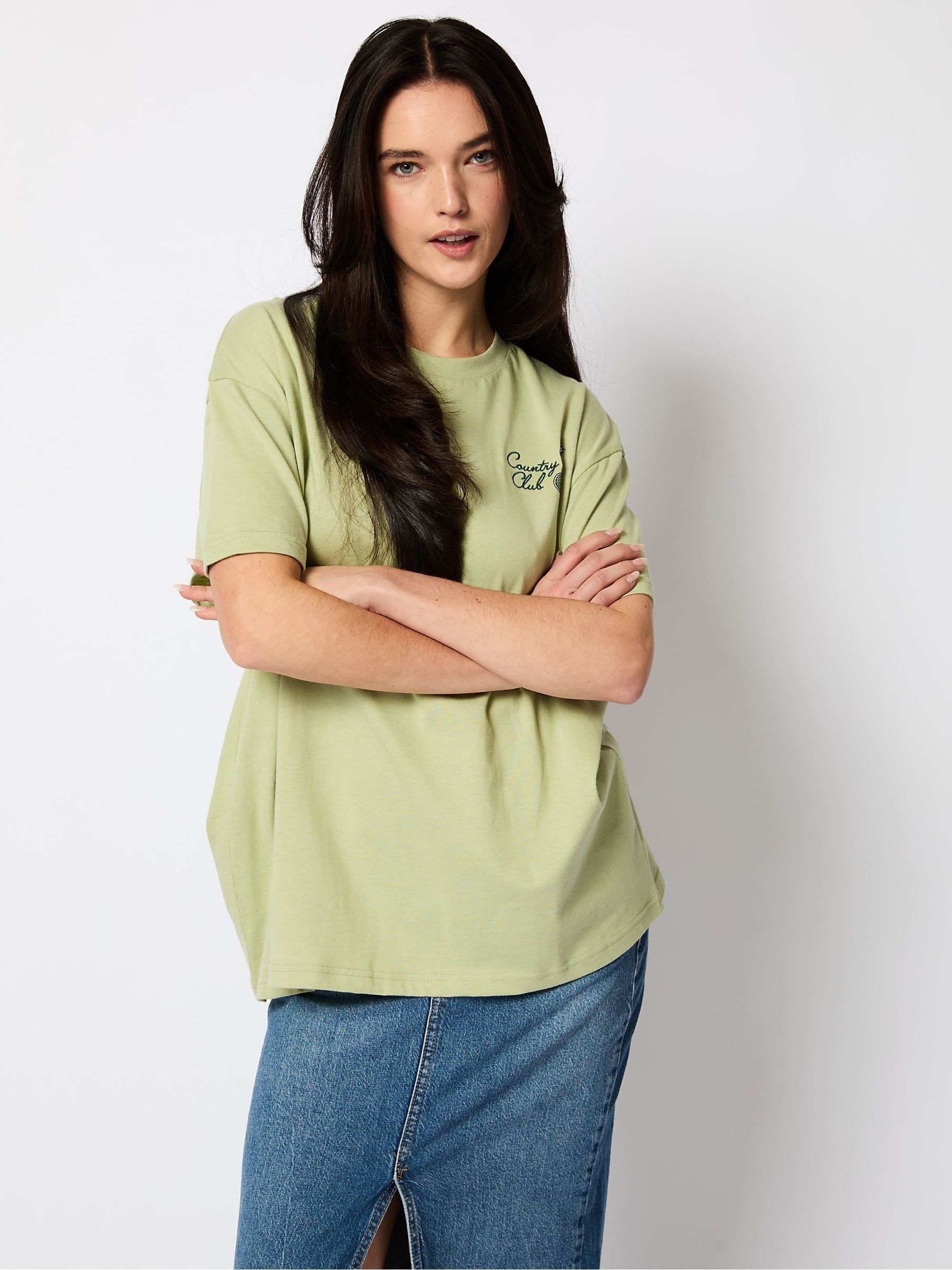 Buy Peanuts x Skinnydip Green Country Club T-Shirt from Next USA