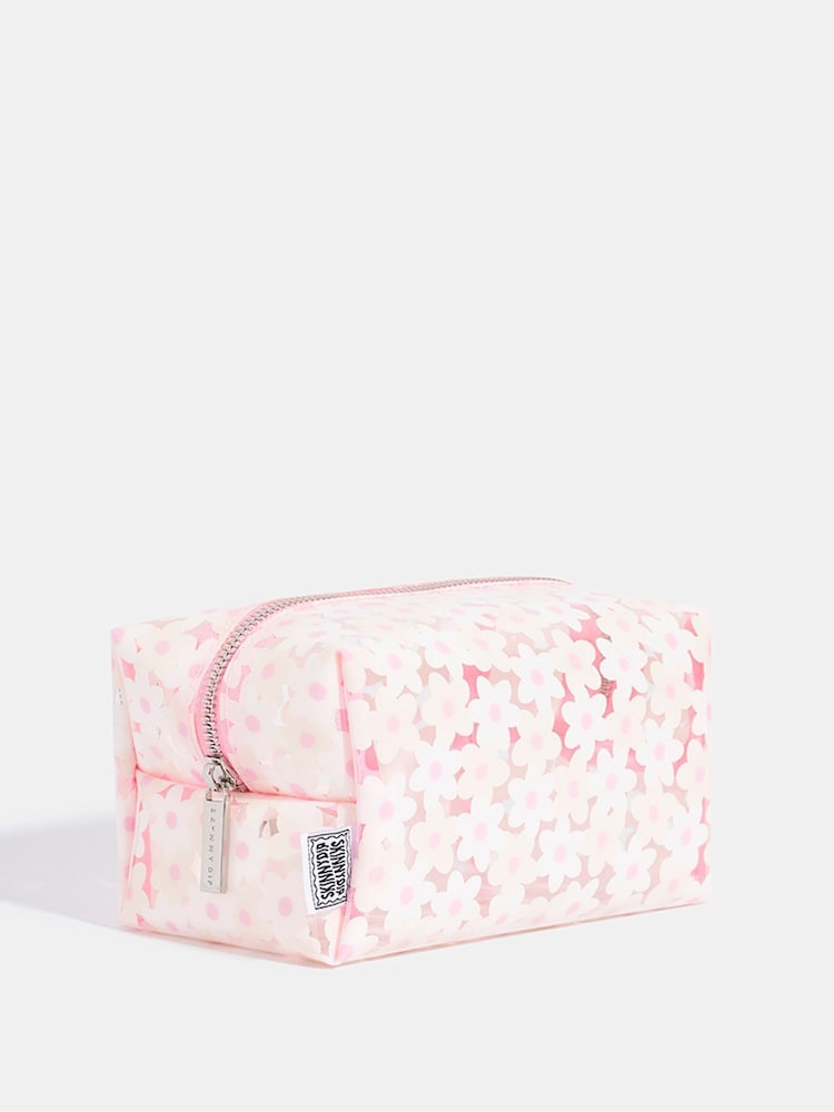 Skinnydip Pink Daisy Makeup Bag - Image 3 of 5