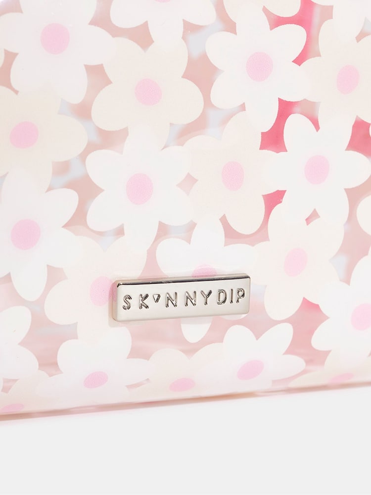Skinnydip Pink Daisy Makeup Bag - Image 5 of 5