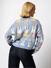 Miffy x Skinnydip Blue Flower Knitted Cardigan - Image 2 of 5