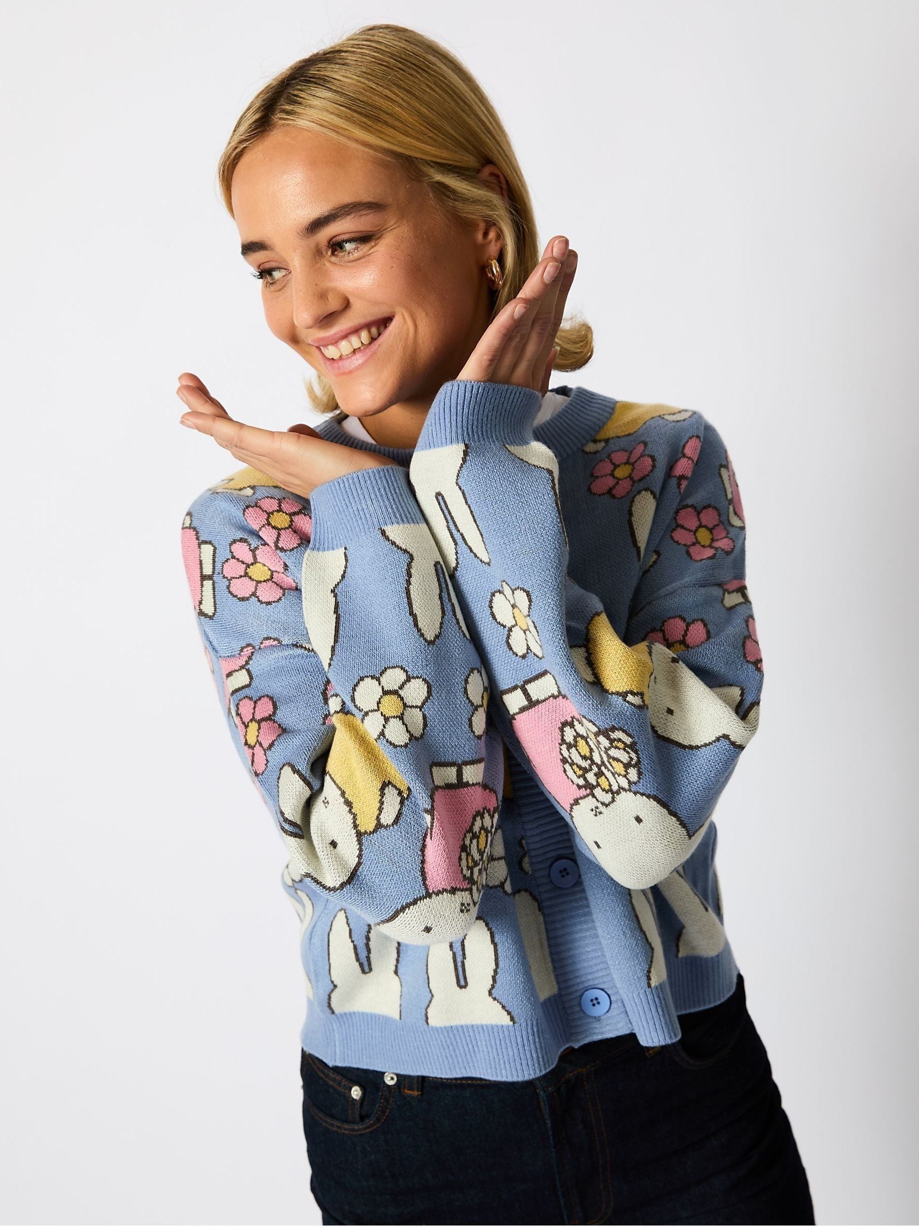 トップス miiesmiim ALPACA TOUCH FLOWER CARDIGAN alpaca touch flower cardigan – miies miim - トップス