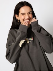 Skinnydip Green Anitisocial Sweatshirt - Image 3 of 4
