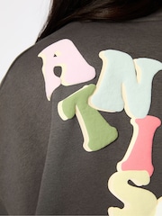 Skinnydip Green Anitisocial Sweatshirt - Image 4 of 4
