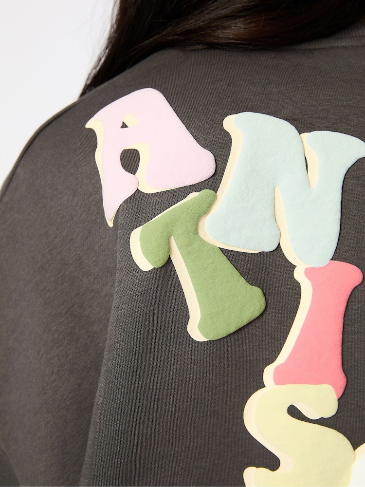 Skinnydip Green Anitisocial Sweatshirt - Image 4 of 4