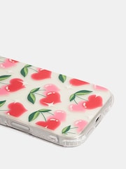 Skinnydip x Wallace & Gromit Glowy Cherry Heart Shock iPhone 15 Pro Case - Bild 3 av 4