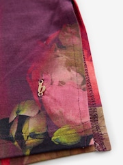 B by Ted Baker Aubergine Purple Floral Print Night T-Shirt - Image 3 of 4
