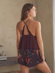 Conjunto de pijama curto roxo B by Ted Baker - Imagem 3 de 12