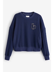 B by Ted Baker Navy Crinkle Texture Lounge Top - Image 1 of 3