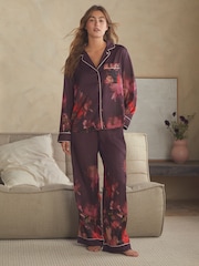 B by Ted Baker Satin Button Through Pyjamas - Image 1 of 6