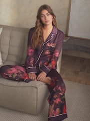 B by Ted Baker Satin Button Through Pyjamas - Image 2 of 6