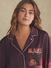 B by Ted Baker Satin Button Through Pyjamas - Image 4 of 6