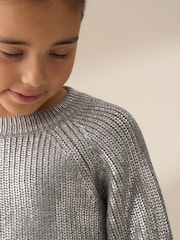 Angel & Rocket Silver Eden Foil Jumper - Image 3 of 5