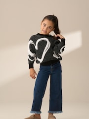 Angel & Rocket Black Zara Heart Jumper - Image 2 of 8