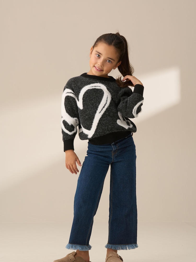 Angel & Rocket Black Zara Heart Jumper - Image 2 of 8