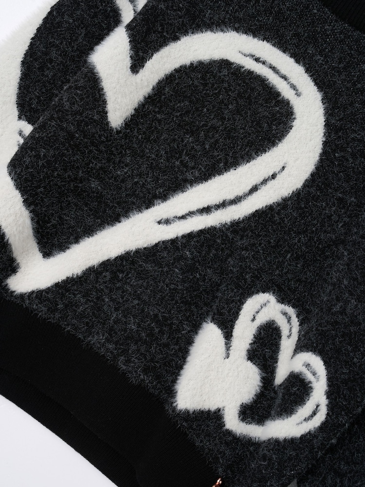 Angel & Rocket Black Zara Heart Jumper - Image 8 of 8