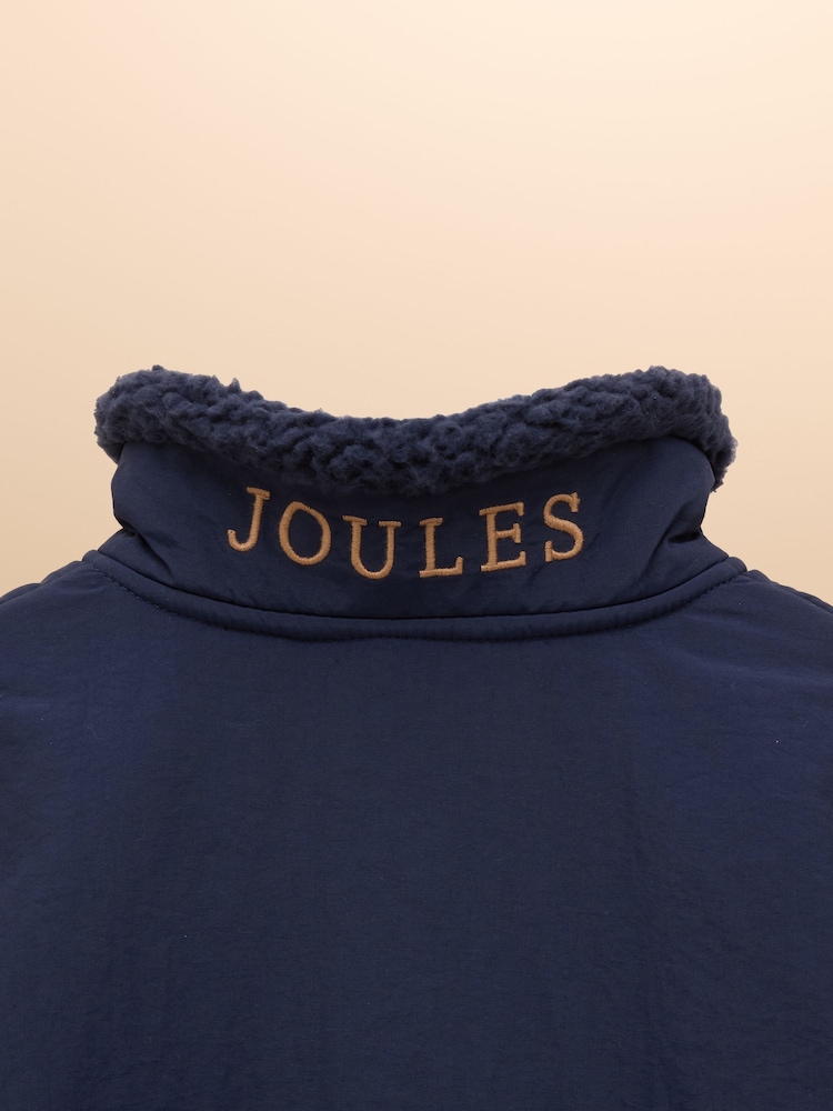 Joules Boys' Billy Green and Tan Colourblock Quarter Zip Fleece - Image 4 of 4 Joules Boys' Billy Green and Tan Colourblock Quarter Zip Fleece - Image 4 of 4