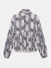 Mint Velvet Grey Abstract Print Blouse - Image 7 of 7