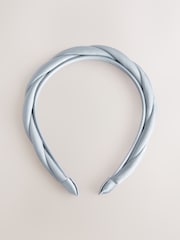 Blue Satin Twist Headband - Image 1 of 4