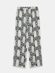 Mint Velvet Grey Abstract Print Trousers - Image 6 of 7