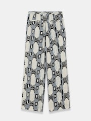 Mint Velvet Grey Abstract Print Trousers - Image 7 of 7