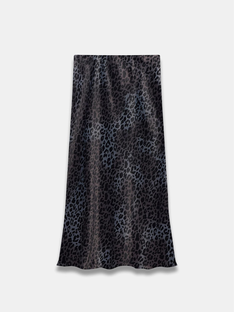 Mint Velvet Grey Animal Print Slip Skirt - Image 7 of 7 Mint Velvet Grey Animal Print Slip Skirt - Image 7 of 7