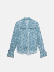 Mint Velvet Blue Snake Print Boho Shirt - Image 7 of 7