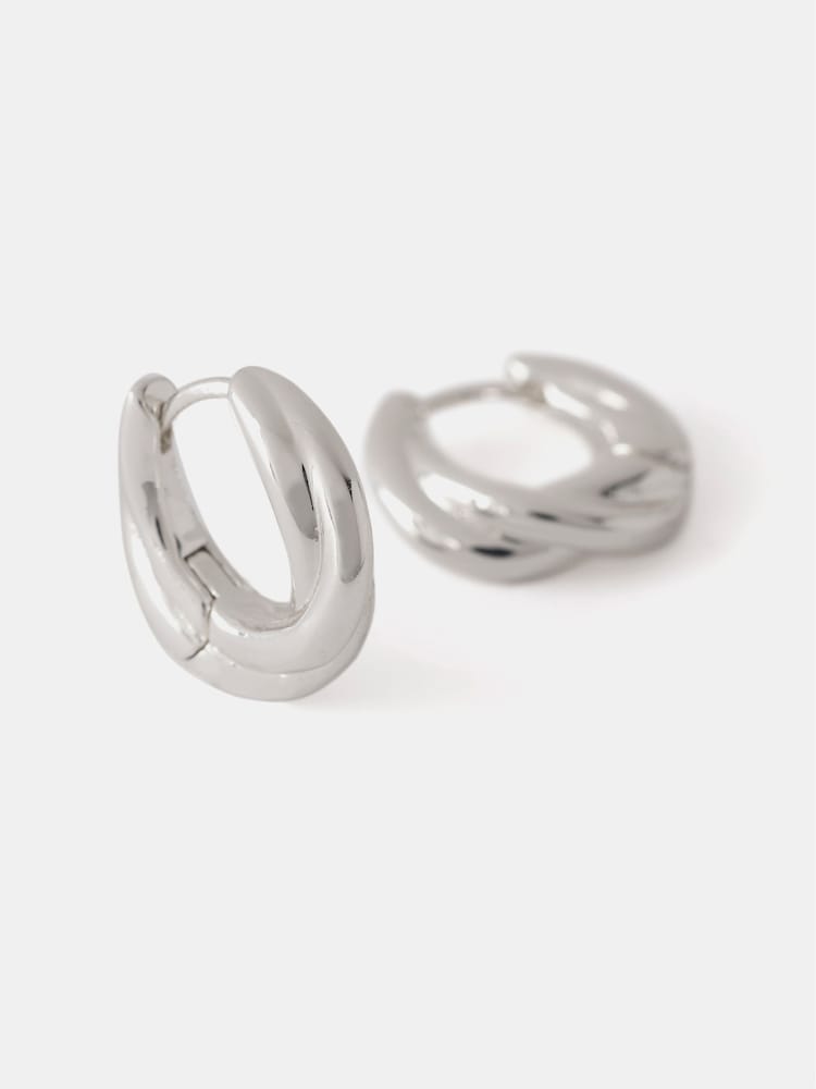 Mint Velvet Plated Twist Hoops - Imagen 3 de 3
