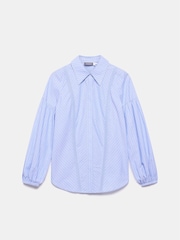 Mint Velvet Blue Striped Pintuck 100% Cotton Shirt - Image 6 of 7