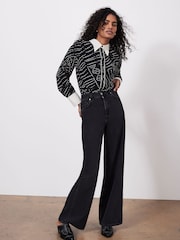 Mint Velvet Black Spot Print Shirt - Image 3 of 7