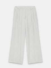 Mint Velvet Grey Pleated Wide Trousers - Image 6 of 7
