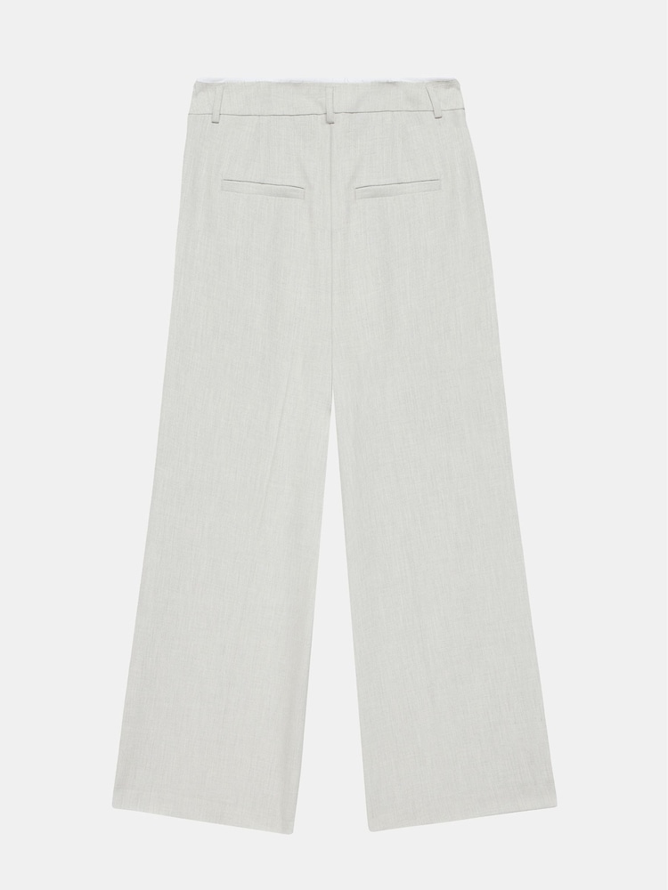 Mint Velvet Grey Pleated Wide Trousers - Image 7 of 7