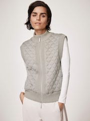 Mint Velvet Стеганый хлопок Blend Gilet - Image 1 of 7