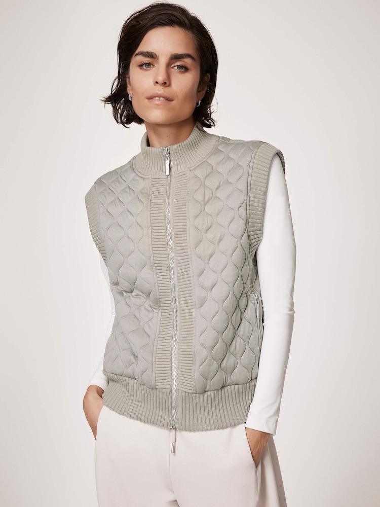 Mint Velvet Стеганый хлопок Blend Gilet - Image 1 of 7