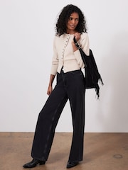 Mint Velvet Cream Cotton Blend Cardigan - Image 4 of 7