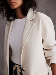 Mint Velvet White Wool Blend Blazer - Image 4 of 7