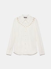 Mint Velvet White Bow Detail Shirt - Image 6 of 7