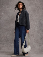 Mint Velvet Blue Washed Quilted Jacket - Image 2 of 7