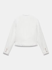 Mint Velvet White Boucle Military Jacket - Image 7 of 7