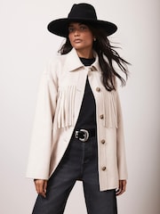 Mint Velvet Cream Tassel Detail Jacket - Image 1 of 7
