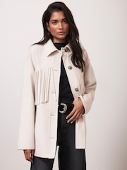 Mint Velvet Cream Tassel Detail Jacket - Image 4 of 7