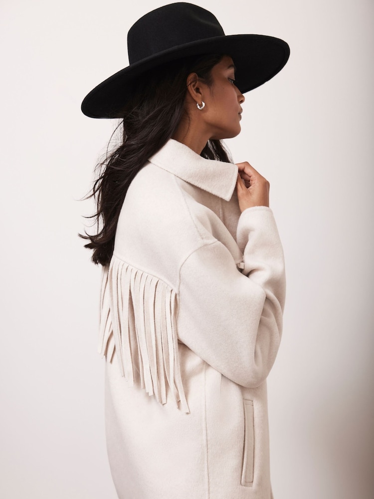 Buy Mint Velvet Cream Tassel Detail Jacket from the Next UK online