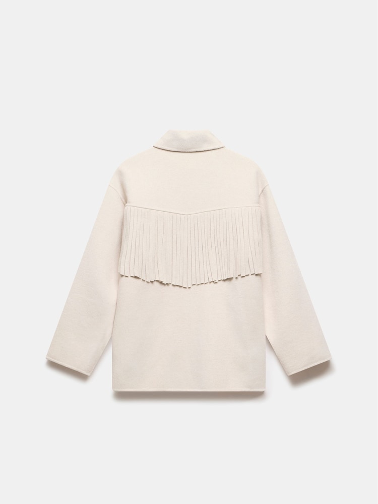 Mint Velvet Cream Tassel Detail Jacket - Image 7 of 7