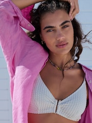 Pink 100% Linen Beach Shirt - Image 7 of 8