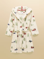 Joules Boys' Snug Cream Dressing Gown - Image 1 of 4